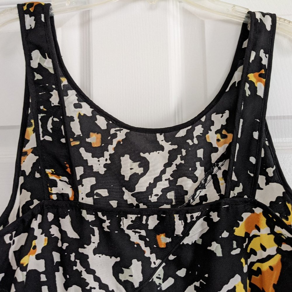 Walter Baker W118 Black Print Asymmetrical Dress M - Picture 7 of 15